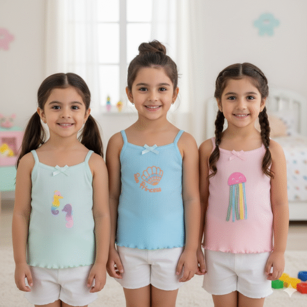 Miarcus Baby Girl Innerwear Camisole Pack of 3